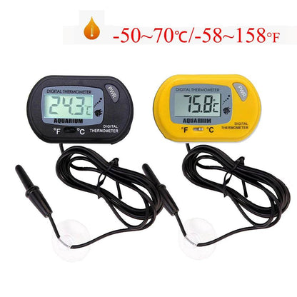 -50-70 ℃/-58-158 °F Mini affichage numérique électronique thermomètre pour aquarium boîte pour animaux de compagnie aquatique Reptile tortue thermomètre avec sonde - Animaleriex