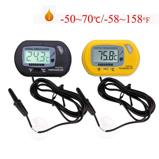 -50-70 ℃/-58-158 °F Mini affichage numérique électronique thermomètre pour aquarium boîte pour animaux de compagnie aquatique Reptile tortue thermomètre avec sonde - Animaleriex