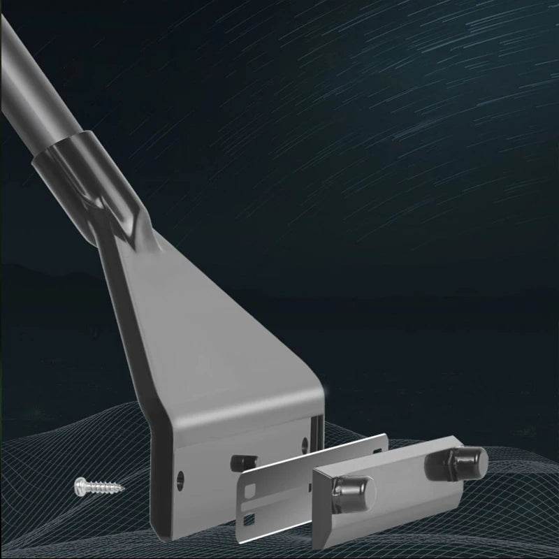 Outil de nettoyage d'aquarium, outil de nettoyage d'aquarium, élimination du sable plat et des algues, grattoir d'élimination des algues en verre à double usage avec 5 lames - Animaleriex