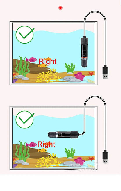 Mini tige chauffante USB pour petit Aquarium, 26 °C, température constante, Thermostat Submersible, 10W - Animaleriex