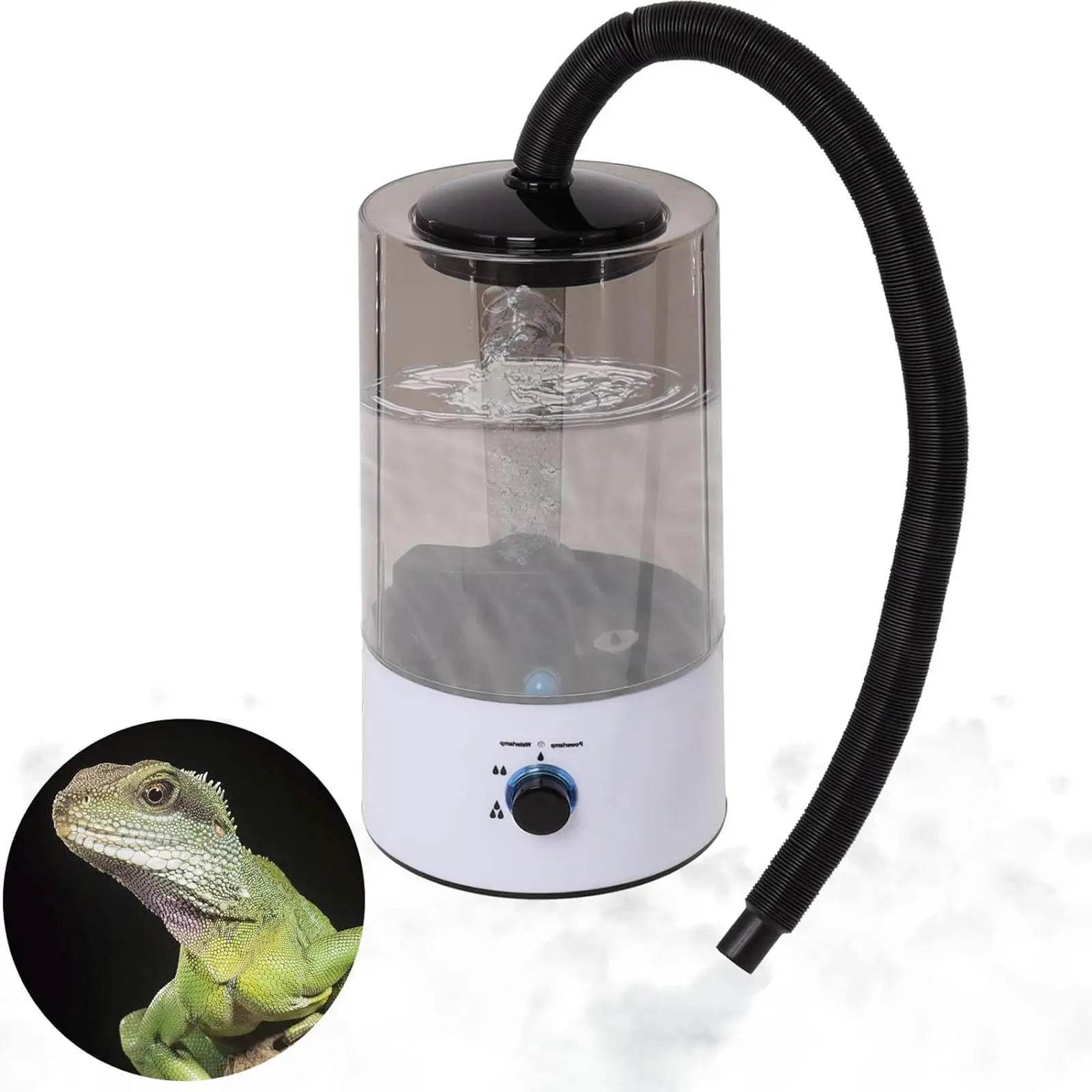 Humidificateur de reptiles 4L, brumisateur de Terrarium, arrêt automatique, empêche le fonctionnement à sec, Durable pour tortue avec tuyau d'extension - Animaleriex
