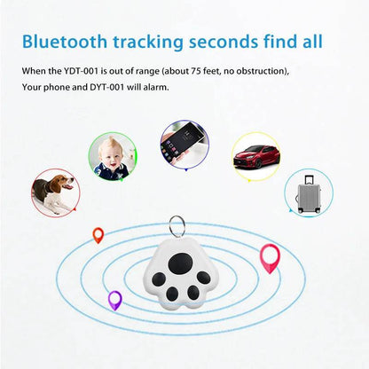 Xiaomi – Mini traceur GPS en forme de patte de chien, localisateur Bluetooth sans fil Anti-perte, pour animal de compagnie, sac pour enfant, portefeuille, accessoires pour collier de clé - Animaleriex