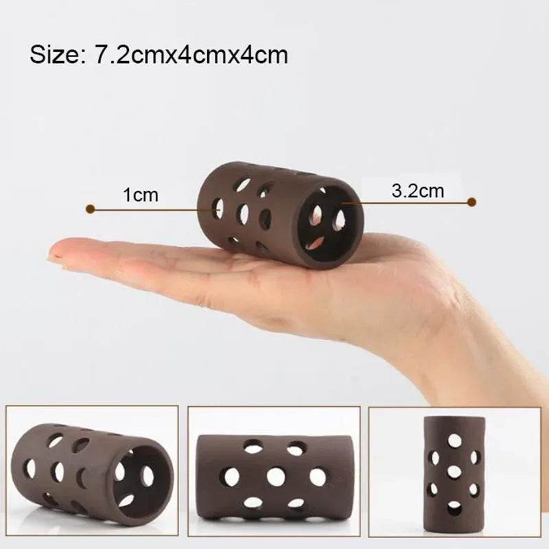 Décoration d'aquarium en céramique, abri pour poissons et crevettes, poterie, maison de Scorpion, Simulation de pierre, décor d'aquarium idéal - Animaleriex