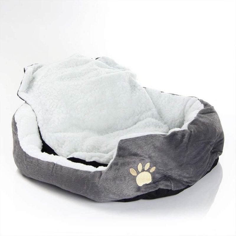 Canapé-lit pour animaux de compagnie, fournit de la chaleur pour petits chiens, matelas pour chat et chien, niche épaisse et lavable en peluche, fournitures pour animaux de compagnie - Animaleriex