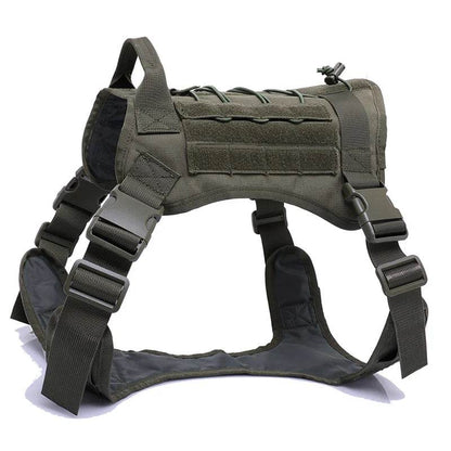 Harnais tactique pour chien, gilet d'entraînement pour animaux de compagnie, harnais militaire pour chien, collier de laisse pour petits, moyens et grands chiens, marche et chasse - Animaleriex