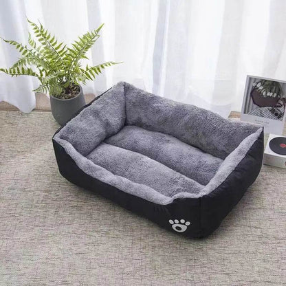 Grand lit pour chat et chien, maison chaude et confortable pour chien, nid en coton PP doux, panier pour chien, tapis universel imperméable pour chat - Animaleriex
