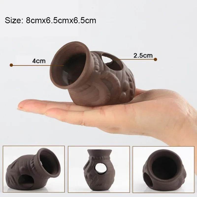 Décoration d'aquarium en céramique, abri pour poissons et crevettes, poterie, maison de Scorpion, Simulation de pierre, décor d'aquarium idéal - Animaleriex