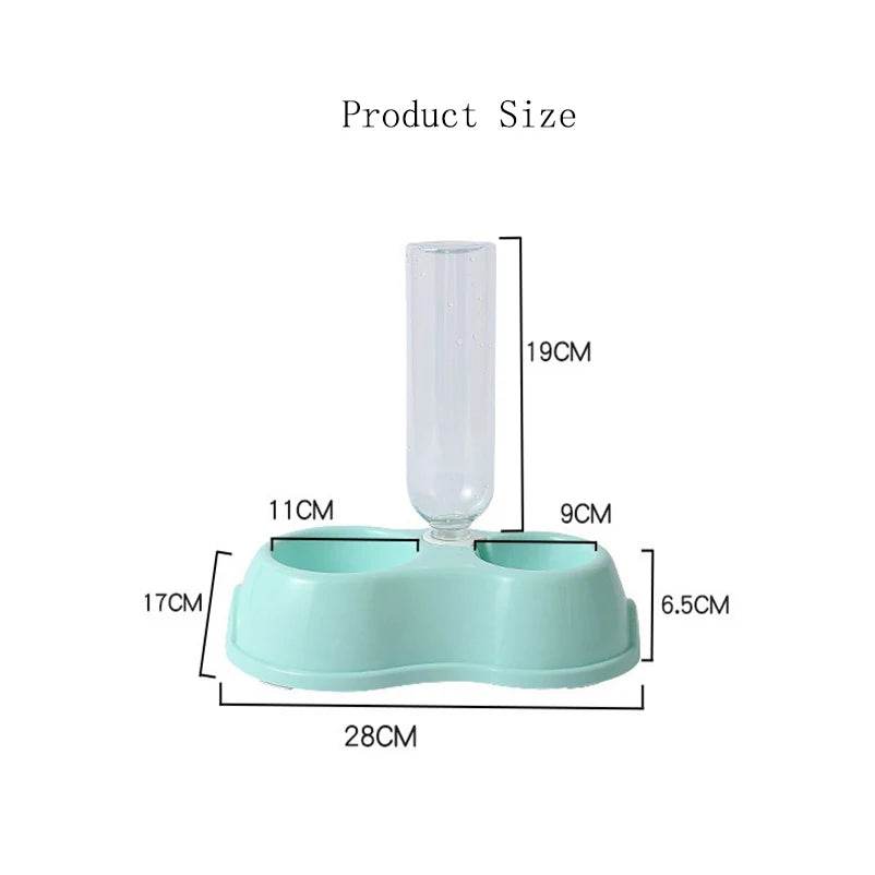 Bol pour chat chaud bol pour chien boire et nourrir automatiquement un double bol bol de nourriture pour chat bol à boire fournitures pour animaux de compagnie - Animaleriex