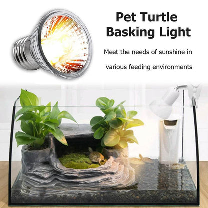 1-10 pièces 25/50/75W UVA + UVB lampe Reptile ampoule tortue se prélasser UV ampoules lumière chauffante spectre complet lampe solaire pour amphibiens - Animaleriex