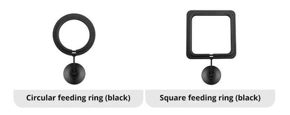Anneau d'alimentation flottant pour poissons, Station d'aquarium à cercle carré avec ventouse, distributeur de nourriture facile, conception peu encombrante - Animaleriex