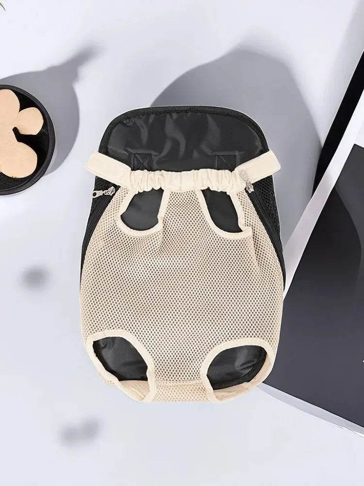 Sac à dos de poitrine réglable pour chat de compagnie, 1 pièce, pour le transport en plein air, maille de Ventilation pour randonnée, Camping, voyages, sac à bandoulière en petit - Animaleriex