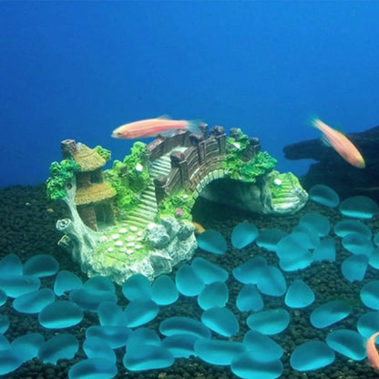 Pont artificiel en résine pour Aquarium, décoration de paysage, accessoires d'équipement d'aquarium, ornement de grotte, poissons aquatiques pour animaux de compagnie - Animaleriex