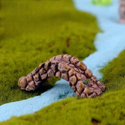 Accessoires de jardin féerique, puits d'eau de source miniatures, pont de bateau, ornement de Statue, Figurines de paysage, décor artisanal de jardin de maison - Animaleriex