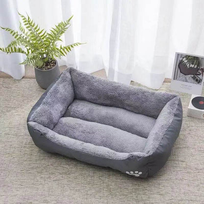 Grand lit pour chat et chien, maison chaude et confortable pour chien, nid en coton PP doux, panier pour chien, tapis universel imperméable pour chat - Animaleriex