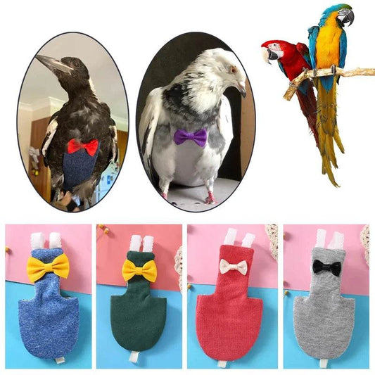 Couche-culotte pour perroquet, Pigeon, combinaison de vol pour oiseaux, vêtements pour perroquet à joues vertes, perruche, calopsitte, Conure, petits, moyens et grands oiseaux - Animaleriex