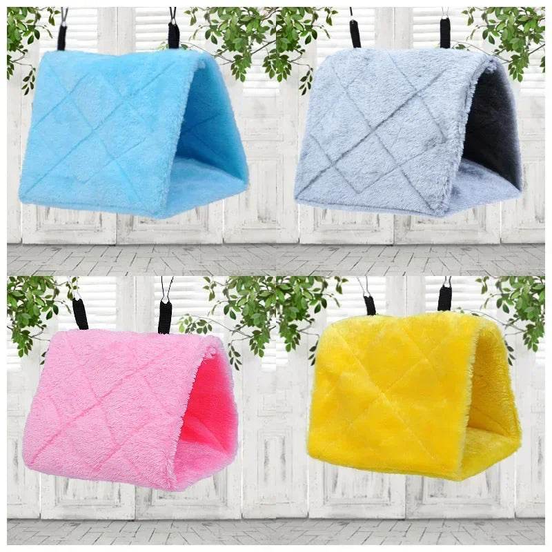 Cages à perroquets pour oiseaux de compagnie, hamac chaud pour oiseaux, tente suspendue, lit pour oiseaux endormis, accessoires de décoration, maison pour oiseaux, nid d'oiseau - Animaleriex