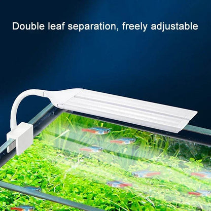 Lampe à pince Super brillante lumière LED d'aquarium pour plante aquatique grandir Aquarium lampe de synchronisation à spectre complet 220-240V 30 ~ 70CM 4W 8W 13W - Animaleriex