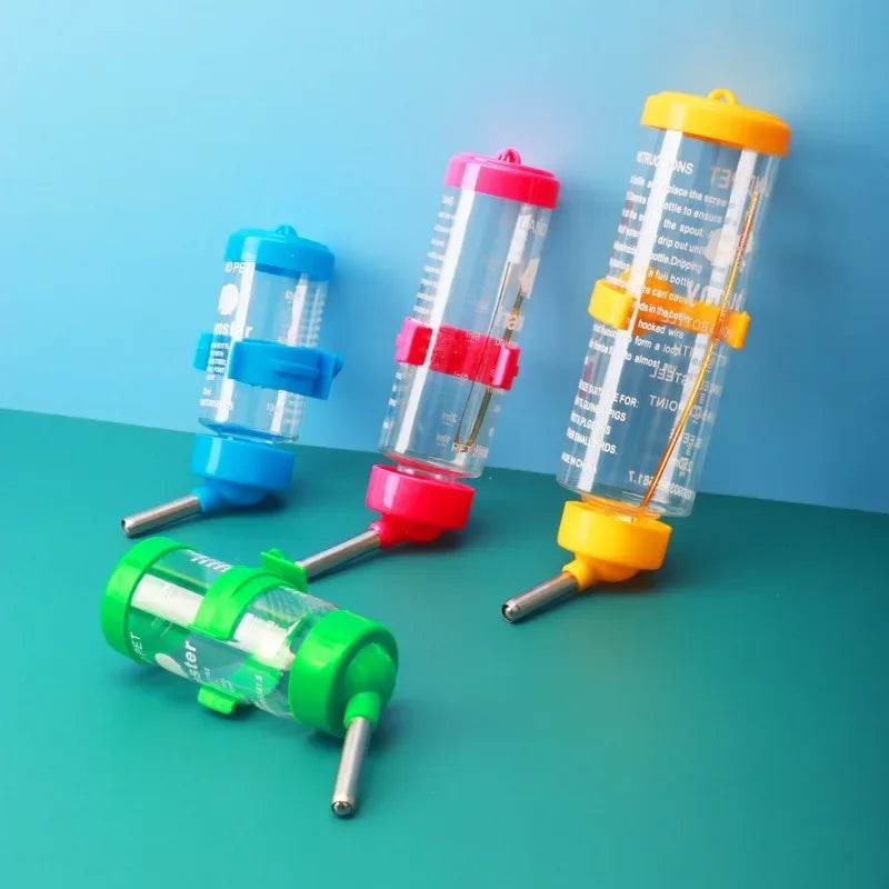 Abreuvoir suspendu pour Hamster, distributeur de bouteilles d'eau, mangeoire pour chien, cochon d'inde, écureuil, lapin, tête de boisson 80/125/250ml - Animaleriex