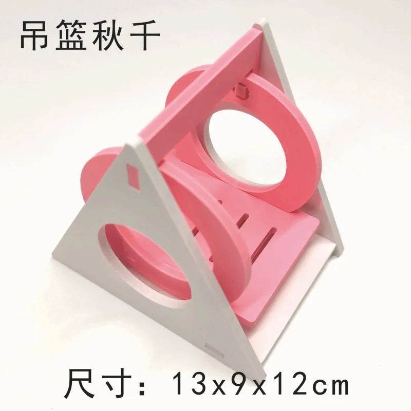 Jouet coulissant pour Hamster assemblé, cochon d'inde, ours doré, nid de maison de Hamster respirant et amusant, Chinchillas, jouet d'exercice pour Hamster, accessoire - Animaleriex