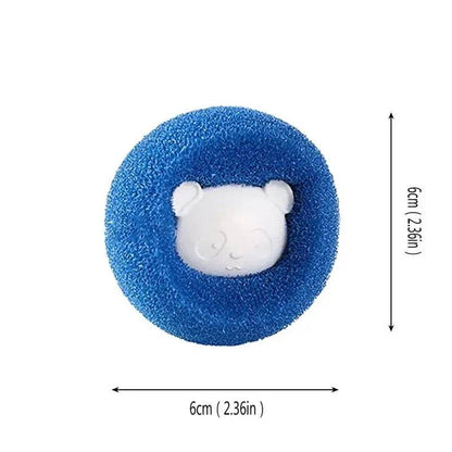 Boule réutilisable pour épilateur de poils d'animaux, Machine à laver, filtre, autocollant en laine, épilateur de poils de chat, attrape-peluches pour la maison - Animaleriex