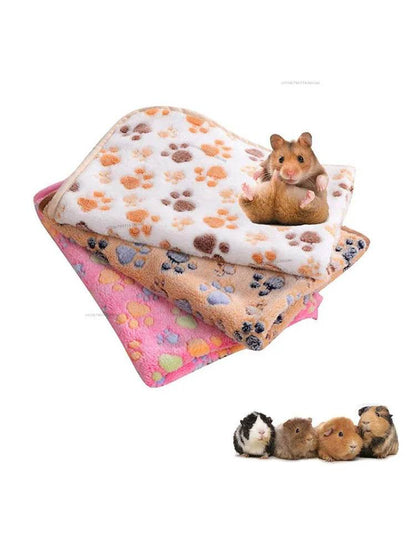 Tapis de sommeil doux pour Hamster, tapis de pipi pour animaux de compagnie, chiot, chaton, couverture de lit, cochon d'inde, tapis en peluche, lit pour petits animaux, lapin, Hamster - Animaleriex