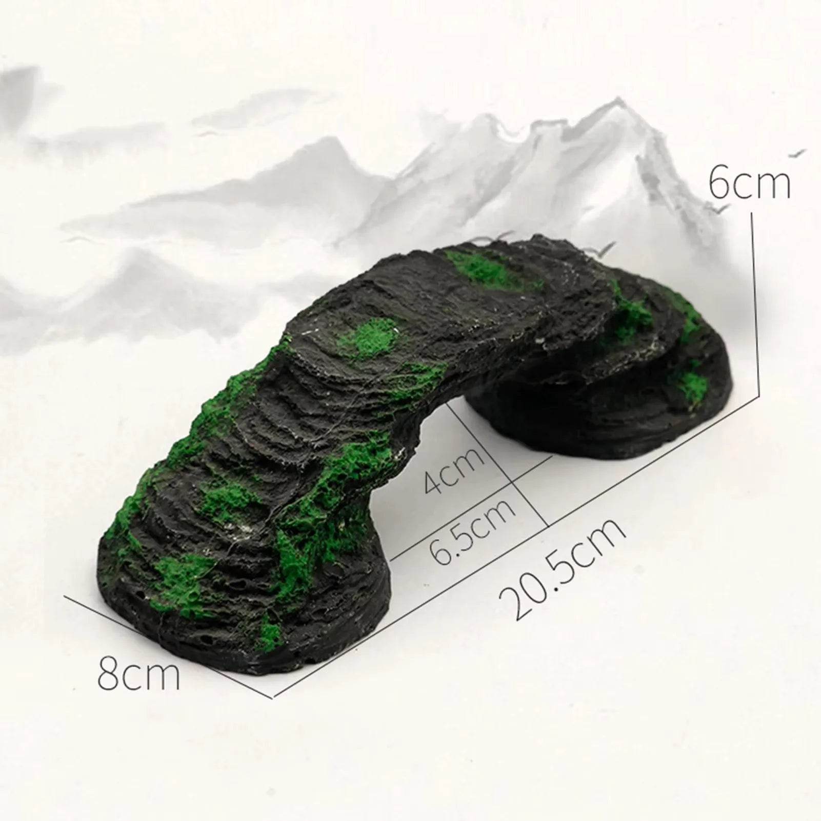 Pont artificiel en résine pour Aquarium, décoration de paysage, accessoires d'équipement d'aquarium, ornement de grotte, poissons aquatiques pour animaux de compagnie - Animaleriex