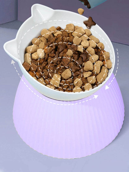 Bols surélevés pour chat avec support surélevé, 15 supports de protection du cou inclinés, bol distributeur d'eau et de nourriture pour animaux de compagnie, pour chats ou petits chiens, 1 pièce - Animaleriex