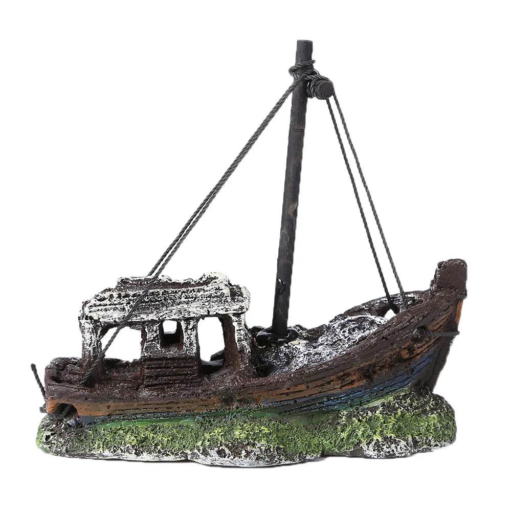 Décor de bûches creuses d'aquarium multifonction en résine, grotte de cachette de poisson Non toxique, décoration en bois mort pour Aquarium - Animaleriex