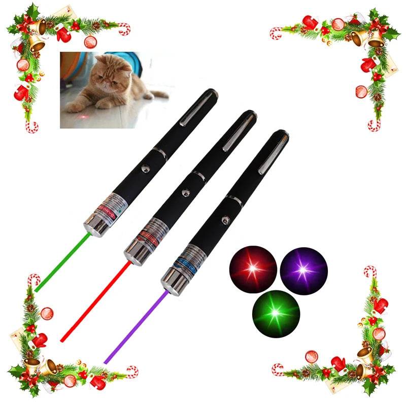 Mini pointeur laser 2 en 1 pour animaux de compagnie et chats, lampe de poche LED portable pour dressage d'animaux, outil indicateur de jouet à gratter, cadeaux de vacances - Animaleriex