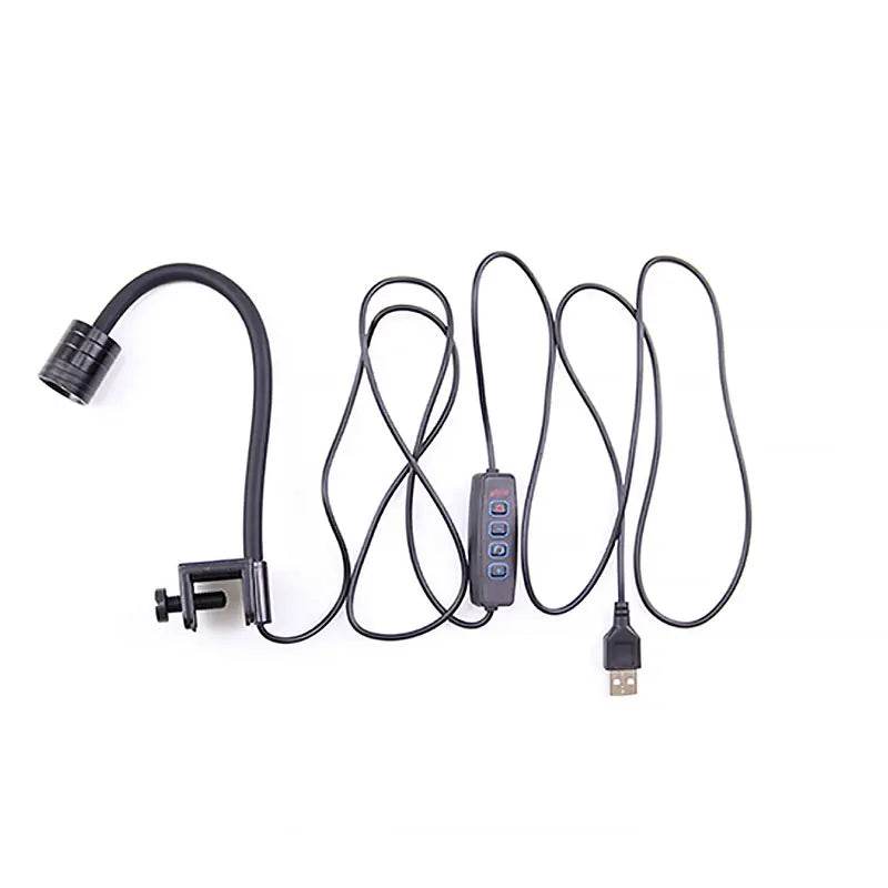 Lumière d'aquarium Mini projecteurs d'Amérique du Sud COB LED Créer un aquarium Écologie d'Amérique du Sud Lumière jaune et blanche 3W USB - Animaleriex