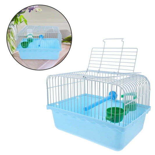 Cage à oiseaux Portable de transport pour perroquets, perruches, Conure, petite Cage de transport pour animaux de compagnie, poignée pliable, respirante, pour l'extérieur, Multi - Animaleriex