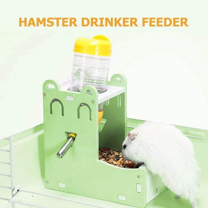Abreuvoir Durable pour Hamster, petit porte-bouteille pour animaux de compagnie, distributeur de nourriture pour Hamster et lapin, Mini alimentation en eau mignonne, fournitures pour animaux de compagnie - Animaleriex