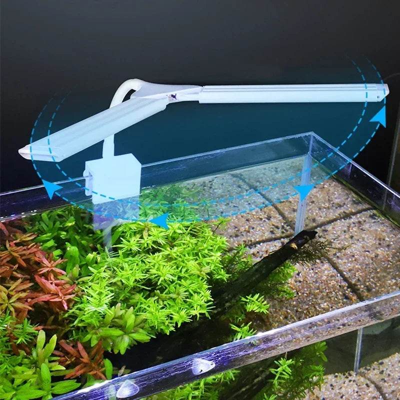 Lampe à pince Super brillante lumière LED d'aquarium pour plante aquatique grandir Aquarium lampe de synchronisation à spectre complet 220-240V 30 ~ 70CM 4W 8W 13W - Animaleriex