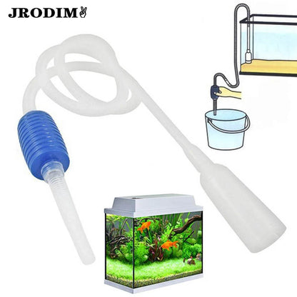 Semi-automatique Aquarium propre aspirateur changement d'eau gravier Aquarium Simple réservoir de poisson vide Siphon pompe nettoyeur - Animaleriex