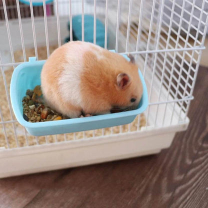 Petit bol distributeur de nourriture pour animaux de compagnie, Cage à Hamster, bol suspendu, dispositif de consommation d'eau, tasse d'alimentation pour oiseaux, écureuils et lapins - Animaleriex