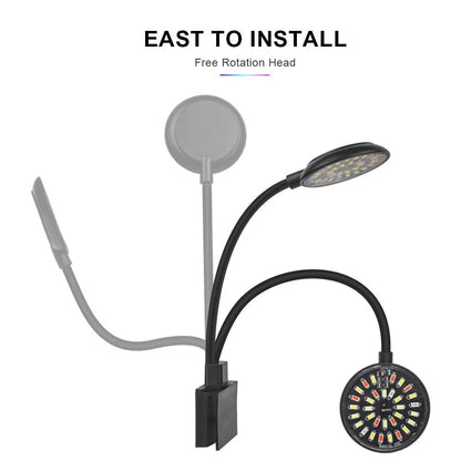 Lampe à pince USB 4W/7W pour aquarium, décoration Led, contrôle à spectre complet, lampe à algues, éclairage décoratif pour petit réservoir - Animaleriex