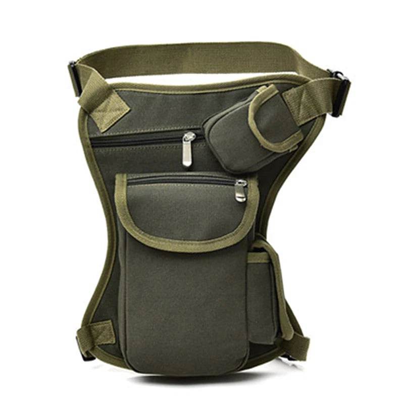 Sacs de taille en toile pour hommes, sac de jambe, ceinture de vélo et moto, ceinture d'argent, sac banane pour le travail de haute qualité - Animaleriex