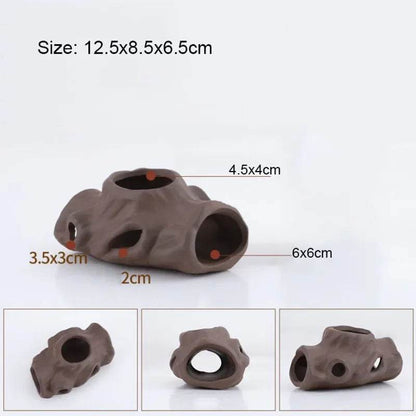 Décoration d'aquarium en céramique, abri pour poissons et crevettes, poterie, maison de Scorpion, Simulation de pierre, décor d'aquarium idéal - Animaleriex