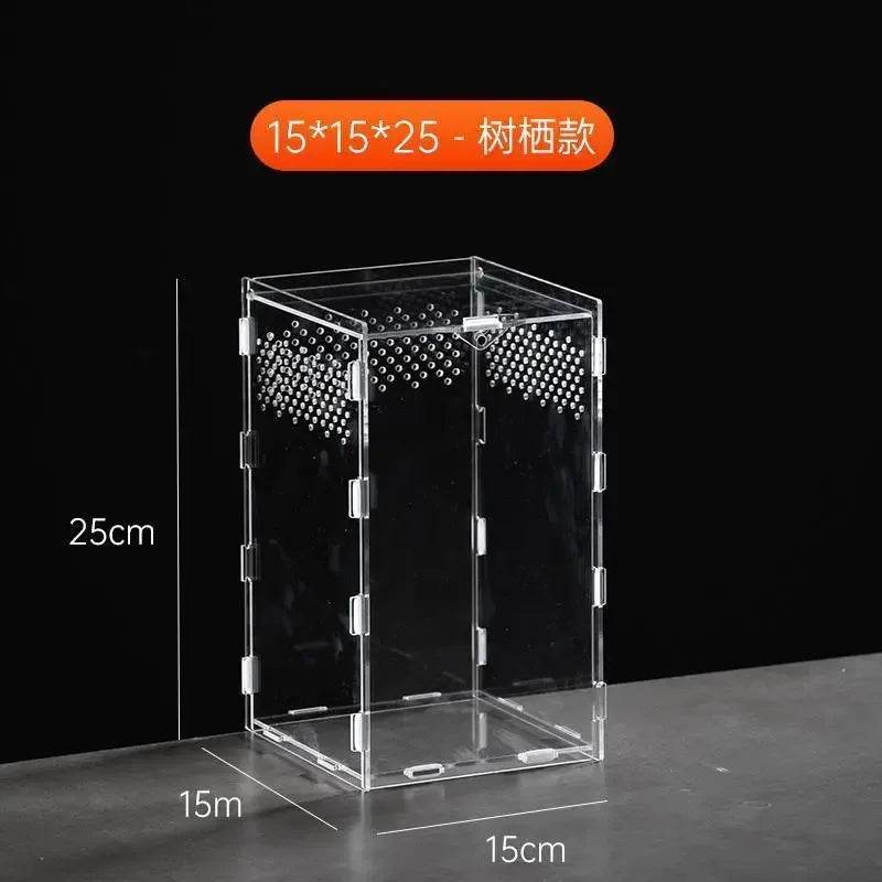Boîte d'élevage de Terrarium pour reptiles, boîtier en acrylique, boîtier Nano arboricole pour tarentule, araignée, Scorpion, Dragon barbu - Animaleriex