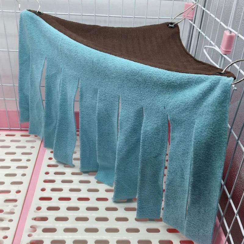 Tente à bande de pampilles pour animaux de compagnie, cachette, cachette, cochon d'inde, Hamster, hérisson, rideau de hamac, petits animaux de compagnie, lit suspendu, coin de nid, tapis de maison - Animaleriex