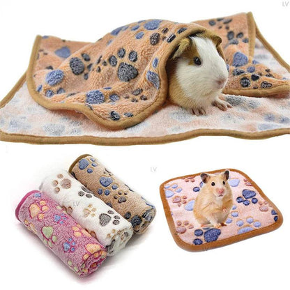Tapis de sommeil doux pour Hamster, tapis de pipi pour animaux de compagnie, chiot, chaton, couverture de lit, cochon d'inde, tapis en peluche, lit pour petits animaux, lapin, Hamster - Animaleriex