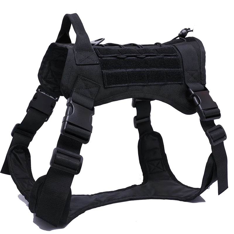 Harnais tactique pour chien, gilet d'entraînement pour animaux de compagnie, harnais militaire pour chien, collier de laisse pour petits, moyens et grands chiens, marche et chasse - Animaleriex