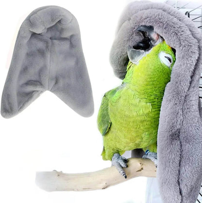Hamac à oiseaux en peluche douce, coupe-vent d'hiver, Cage à perroquets, lit suspendu, grotte à perruches, tente de cachette, fournitures de nid d'oiseaux pour animaux de compagnie - Animaleriex