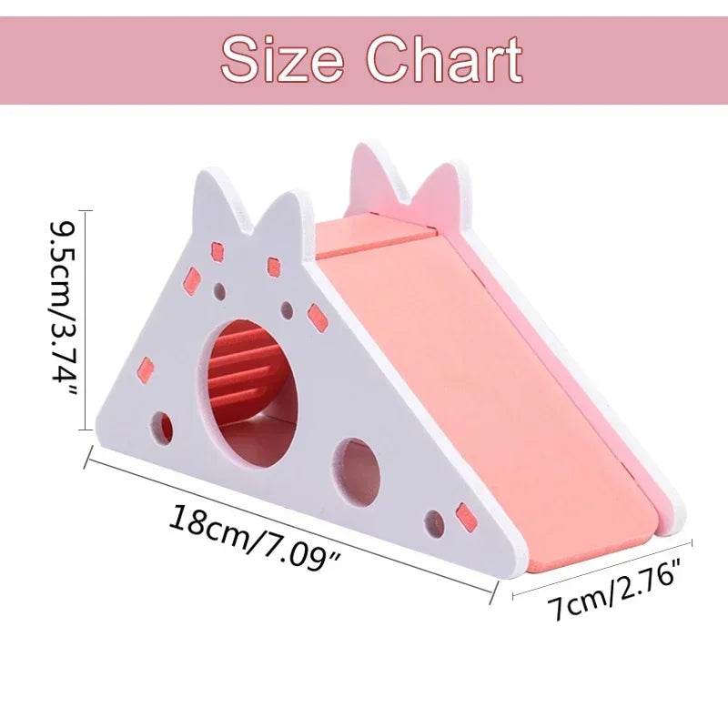 Jouet coulissant amusant pour Hamster, cochon d'inde, jouets coulissants assemblés, Chinchillas, Cage de maison pour Hamster, accessoires respirants pour Hamster - Animaleriex