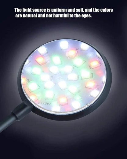 Lampe à pince pour aquarium 5W/7W, alimentation USB, décoration Led, spectre complet, étanche, lampe à algues, éclairage décoratif pour petit aquarium - Animaleriex