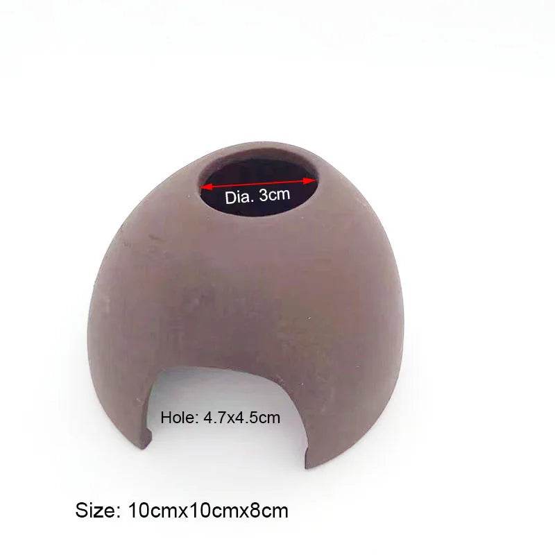 Décoration d'aquarium en céramique, abri pour poissons et crevettes, poterie, maison de Scorpion, Simulation de pierre, décor d'aquarium idéal - Animaleriex