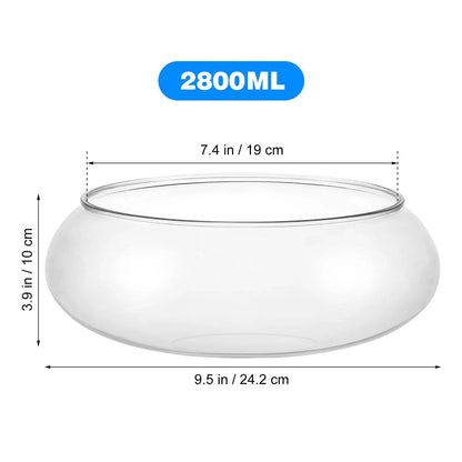Réservoir de poisson Transparent en plastique, réservoir de poisson rouge Betta multifonction, récipient hydroponique, réservoir de bureau, décors de bureau et de maison - Animaleriex