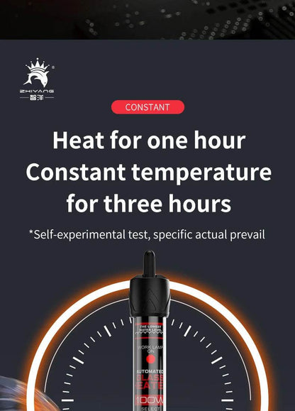 Tige chauffante à Thermostat à température réglable 110v-220v, 25W 50W 100W 200W 300W, Submersible pour Aquarium, réservoir de poissons, chaleur de l'eau - Animaleriex