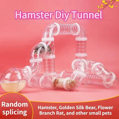 Hamster jouet labyrinthe bricolage remodelé Cage Tubes externes Tunnel ensemble sport U tuyau Hamster accessoires Pipeline Chinchillas fournitures - Animaleriex