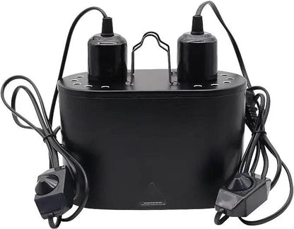 Lampe pour reptiles avec réglage de la température, éclairage thermique, lumière UVB avec interrupteurs indépendants pour serpent et tortue - Animaleriex